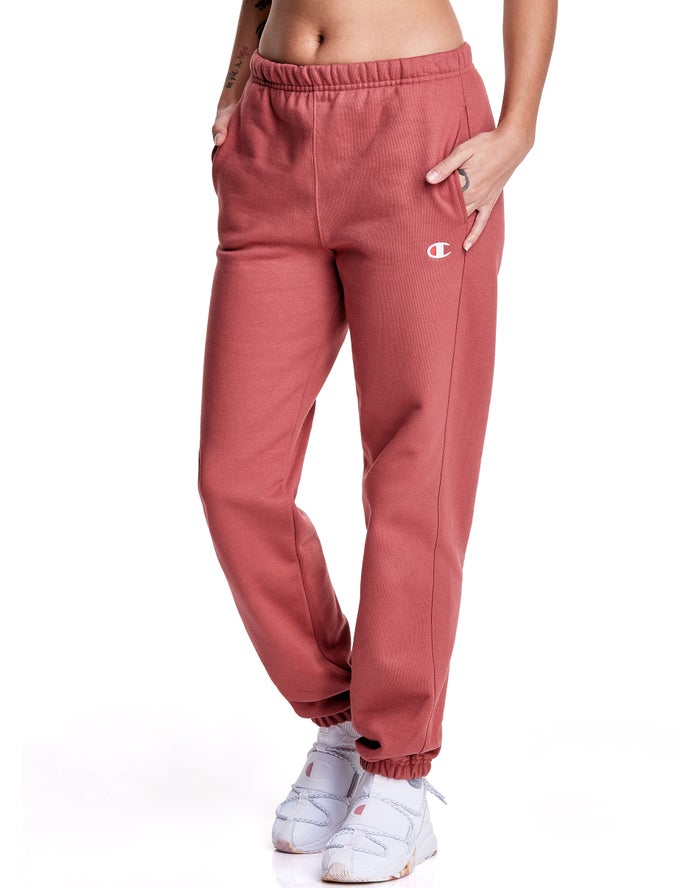 Champion Womens Sweatpants NZ - Reverse Weave Boyfriend Coral ( 4860-OQHBR )